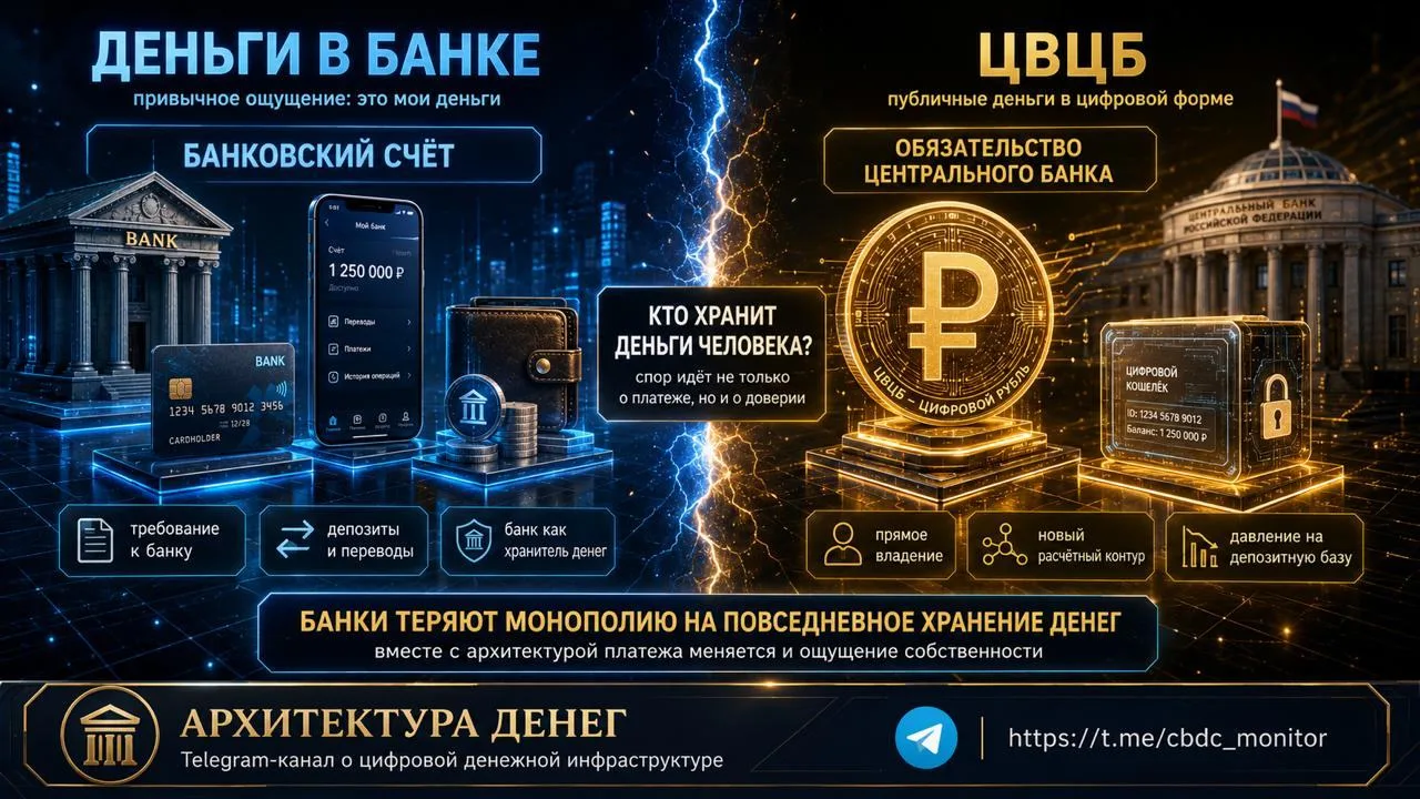 На банковском счёте лежат не деньги