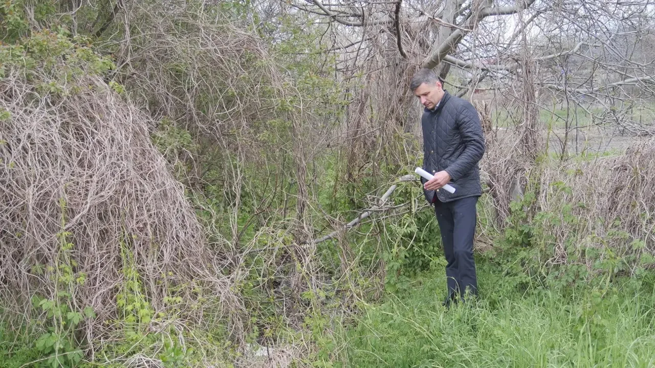 Сегодня посетил село Балахоновское.   Затяжные осадки привели к наполнению дренажных канав, поднятию