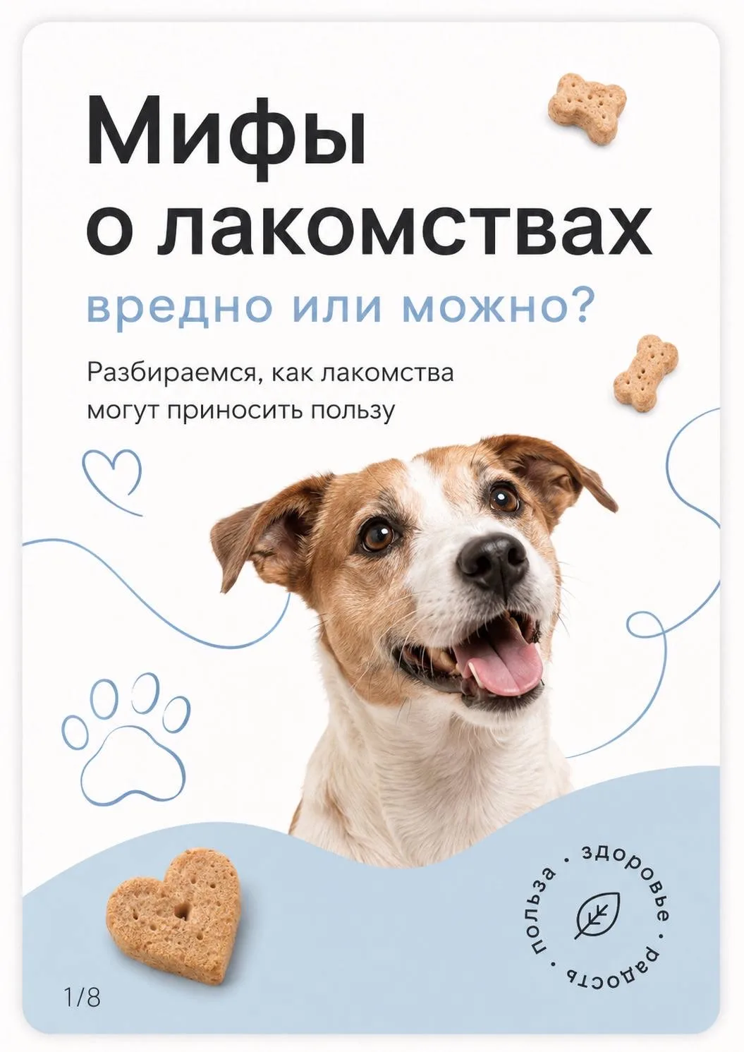 Лакомства — это не вредно, если выбирать их с умом🐶