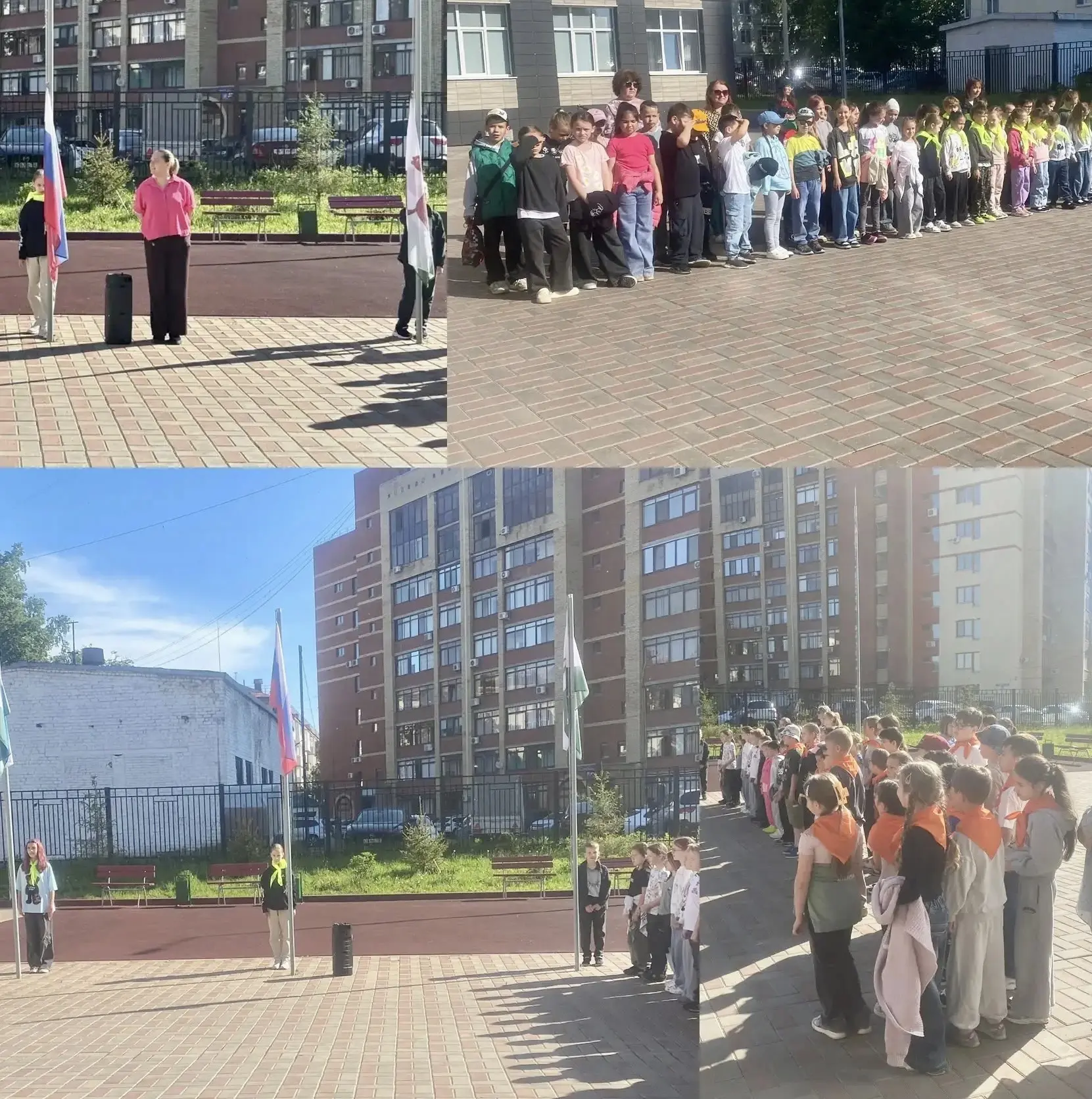 🌈 Каждое утро понедельника в нашем лагере начинается не с зарядки, а с важного ритуала — поднятия Г