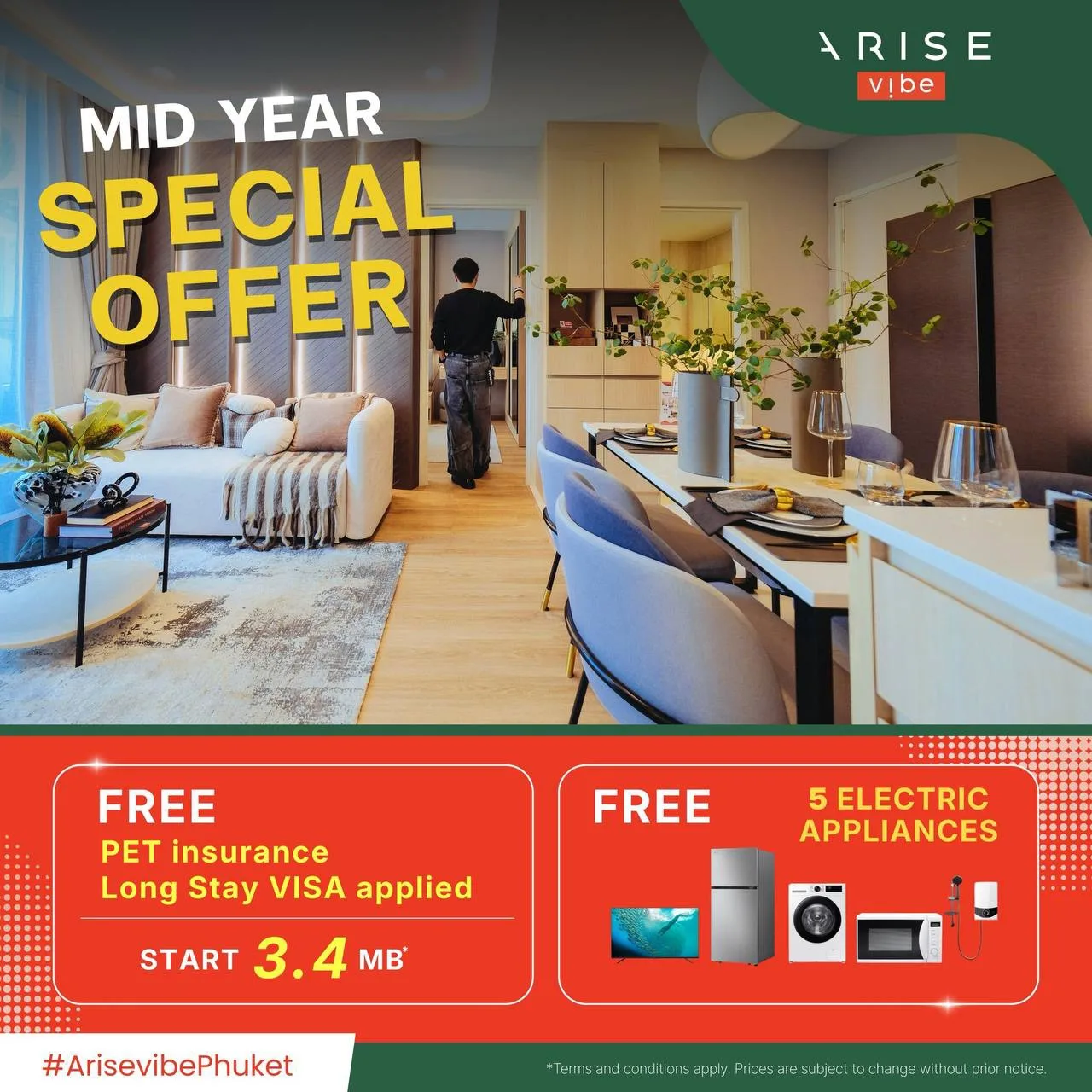 🔥LOW SEASON OFFER в ARISE Vibe Phuket 🔥
