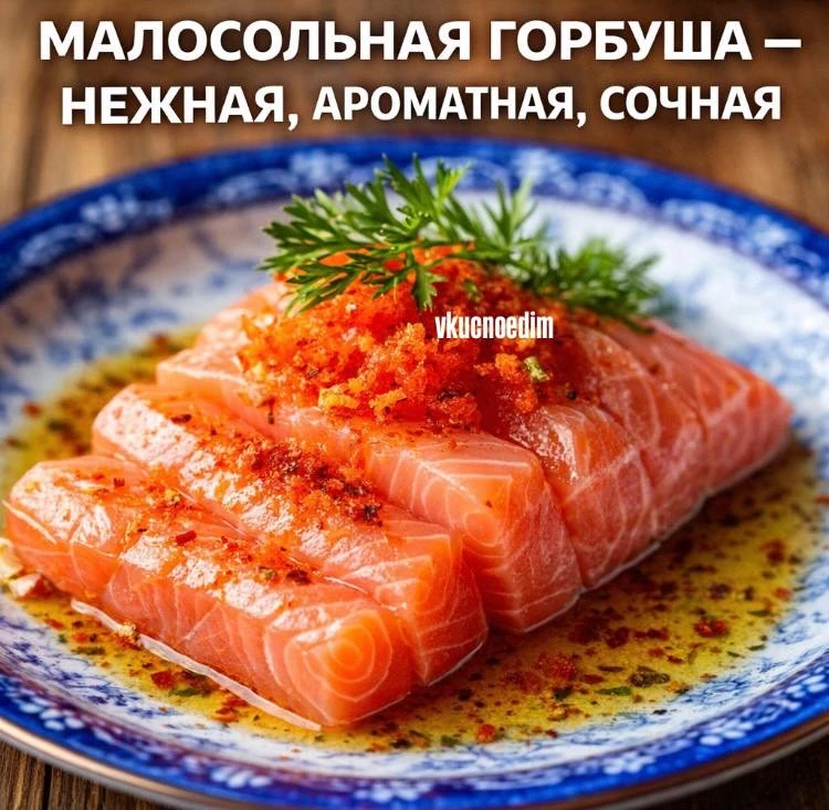 🐟 Малосольная горбуша — нежная, ароматная, сочная