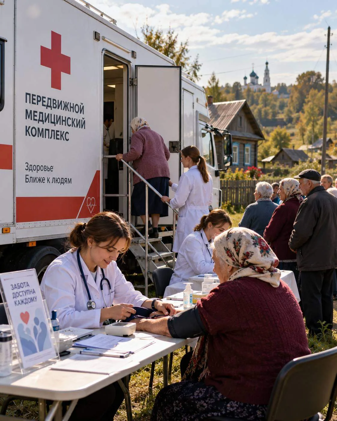 🩺 Подмосковье — мобильные медкомплексы приехали к жителям отдалённых деревень