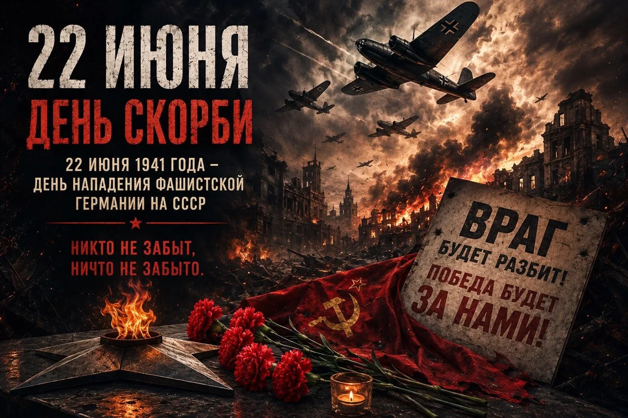 🕯️День памяти и скорби

22 июня — одна из самых трагических и значимых дат в истории нашей страны. 