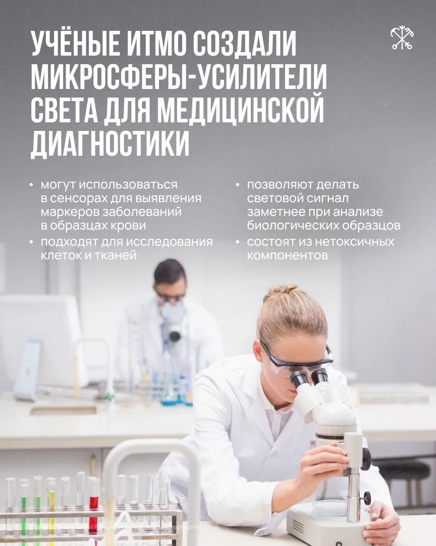 ⚛️ Учёные ИТМО создали микросферы для новых медицинских сенсоров