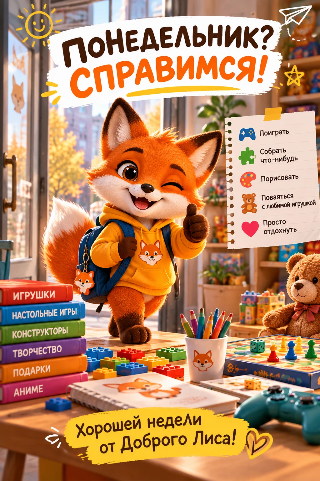 🦊 ПОНЕДЕЛЬНИК НАЧИНАЕТСЯ! 🚀
