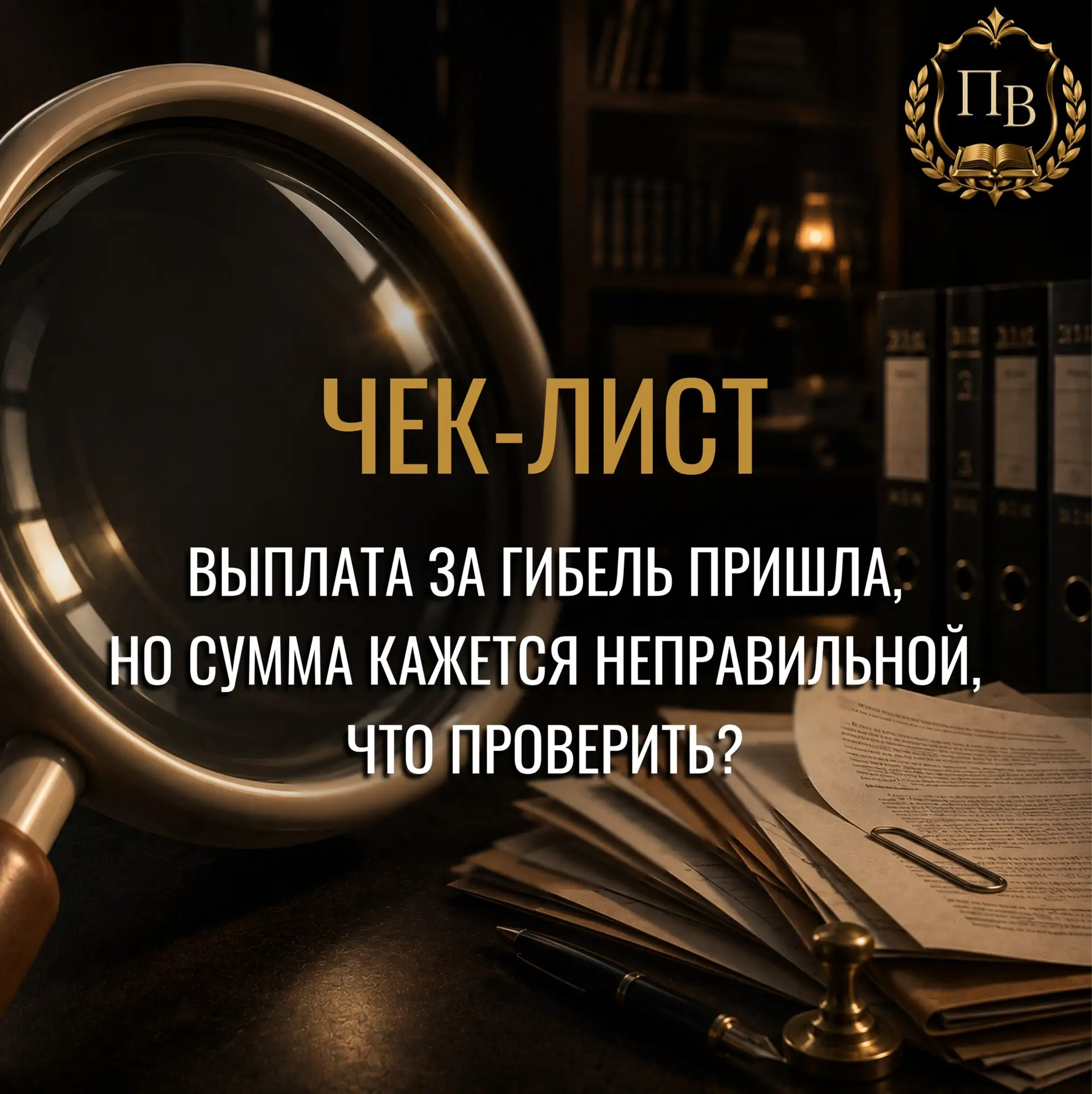 ✅ Чек-лист: выплата при гибели военнослужащего пришла, но сумма кажется неправильной