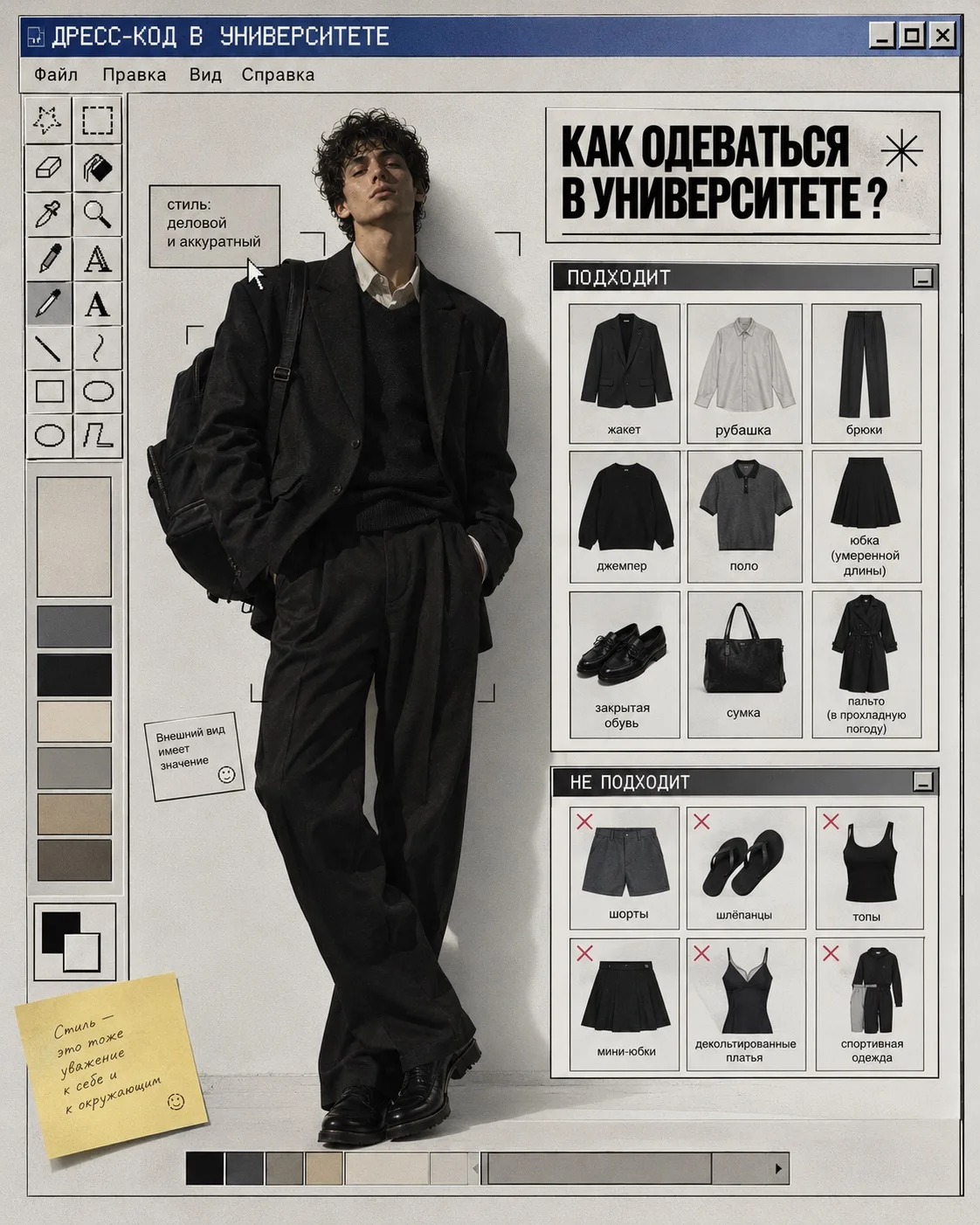 Как одеваться в университет👔