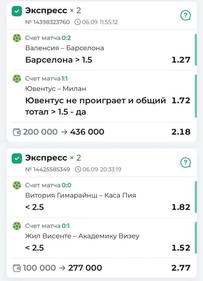 ✅ КФ 2.18 и КФ 2.77 ЗАНОС!