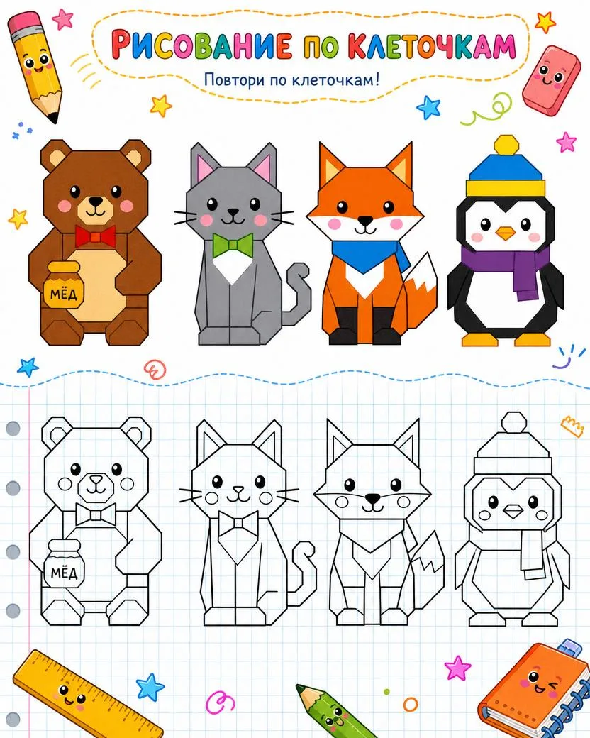 Отличное задание для маленьких художников 🎨👧👦