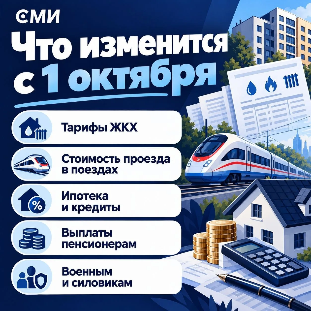 Что для нас изменится с 1 октября: