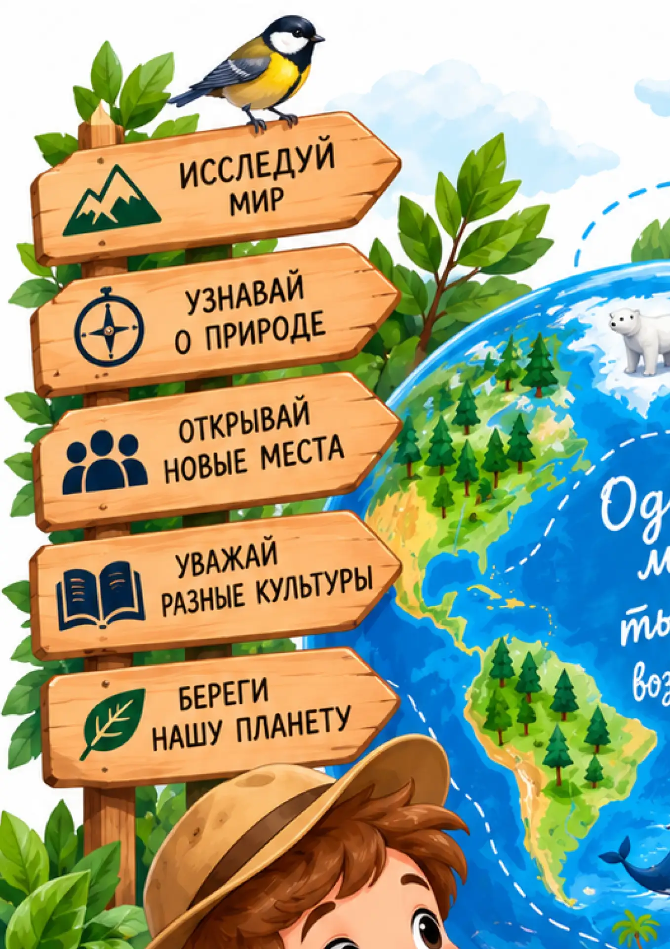 Плакат на 4 листа А4.