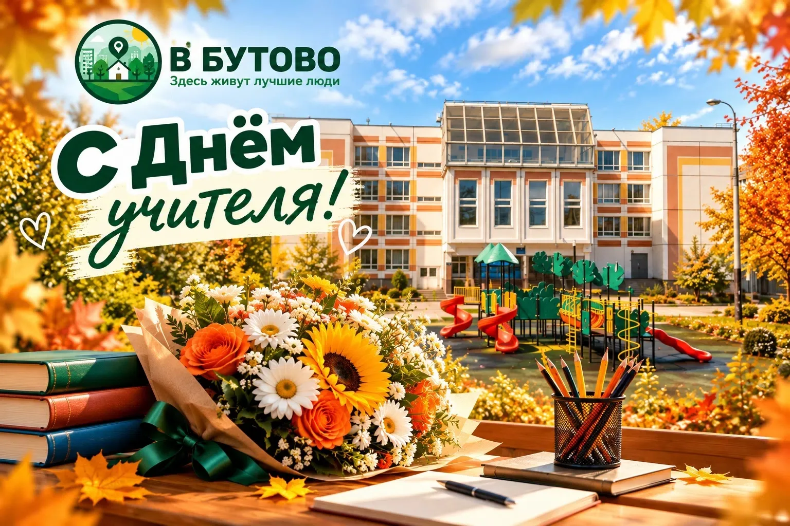 Сообщество "В Бутово" поздравляет наших бутовских учителей с профессиональным празднико...