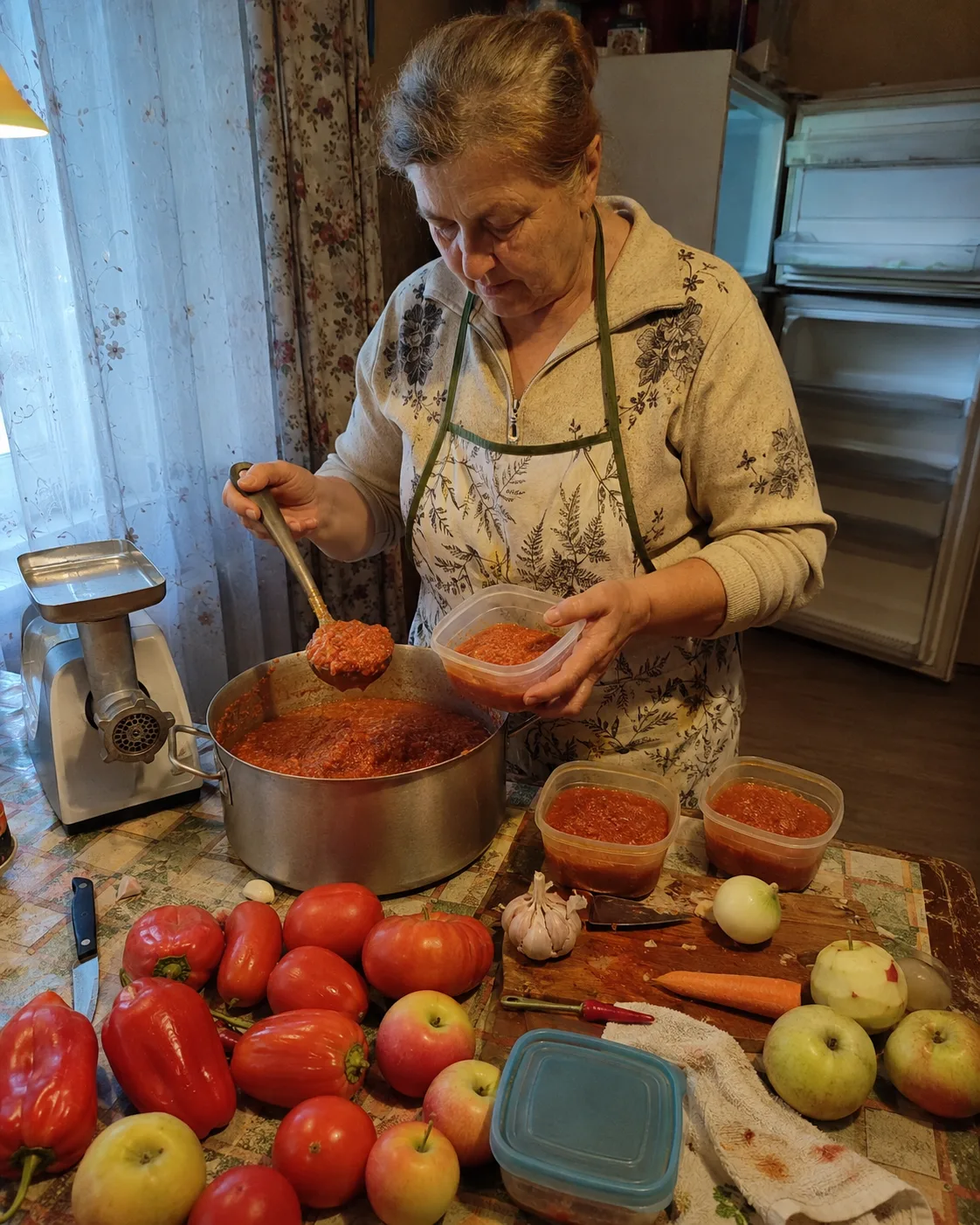 Аджика с яблоками — мягкая острота и насыщенный овощной вкус