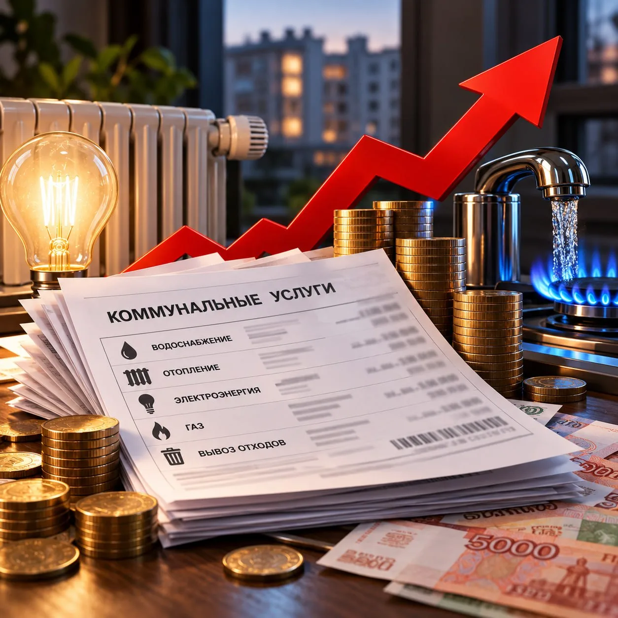 👀 Коммунальные тарифы в России будут расти в 8 раз быстрее, чем ВВП