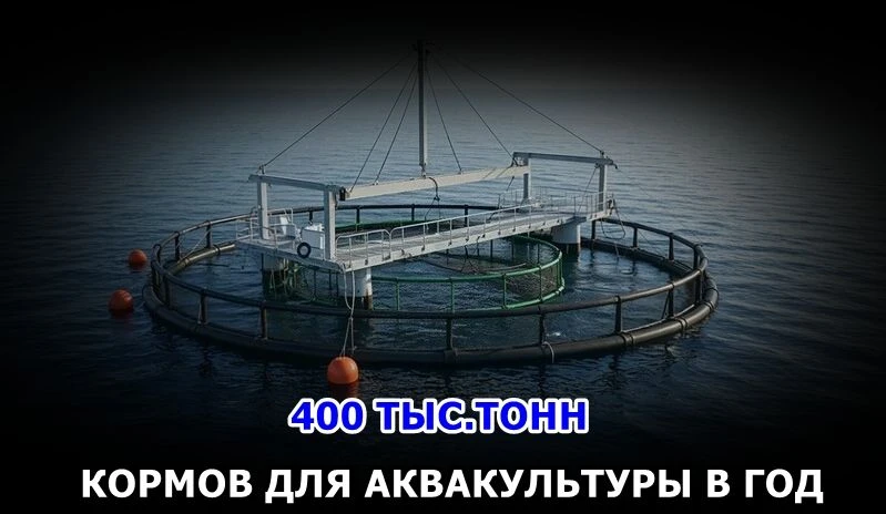 🐟 Россия планирует выйти на выпуск 400 тыс. тонн кормов для аквакультуры в год (подроб...