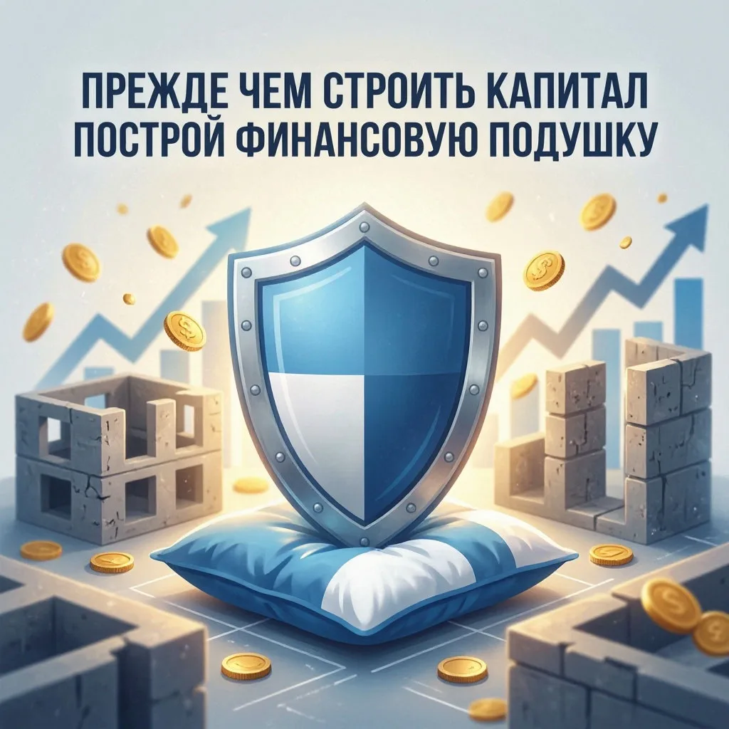 🛡️ ПРЕЖДЕ ЧЕМ СТРОИТЬ КАПИТАЛ — ПОСТРОЙ ФИНАНСОВУЮ ПОДУШКУ