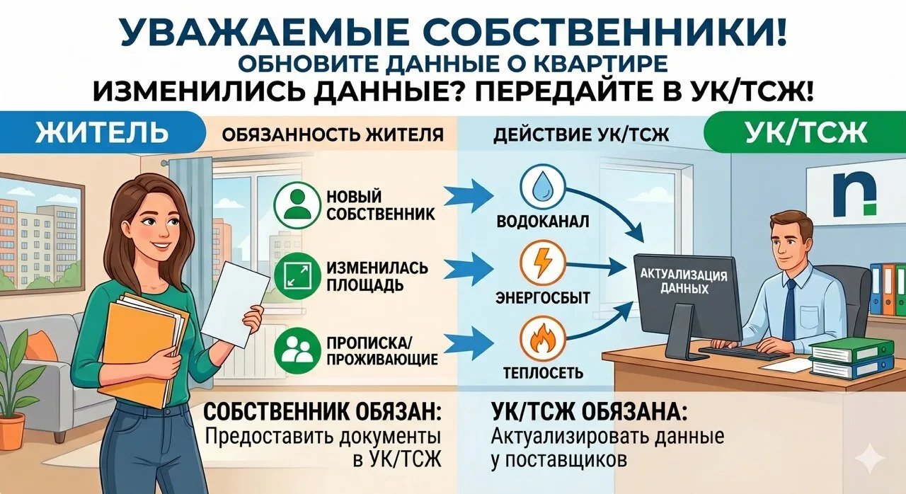 📋 Уважаемые собственники и наниматели жилых помещений!