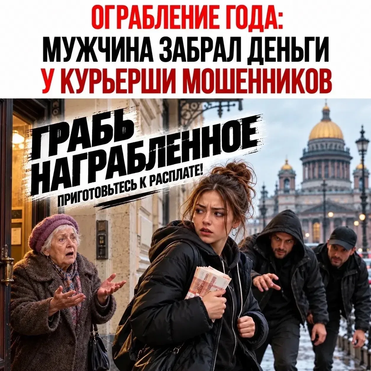 😁 Ограбление года: воры ограбили курьершу мошенников