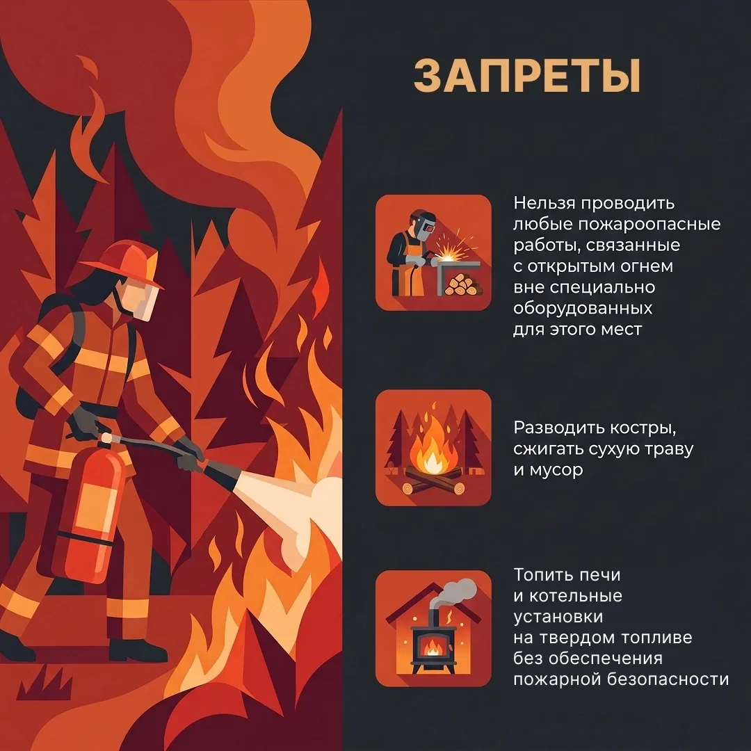 На Ямале ввели особый противопожарный режим. Его установили до 30 августа из-за высокой...