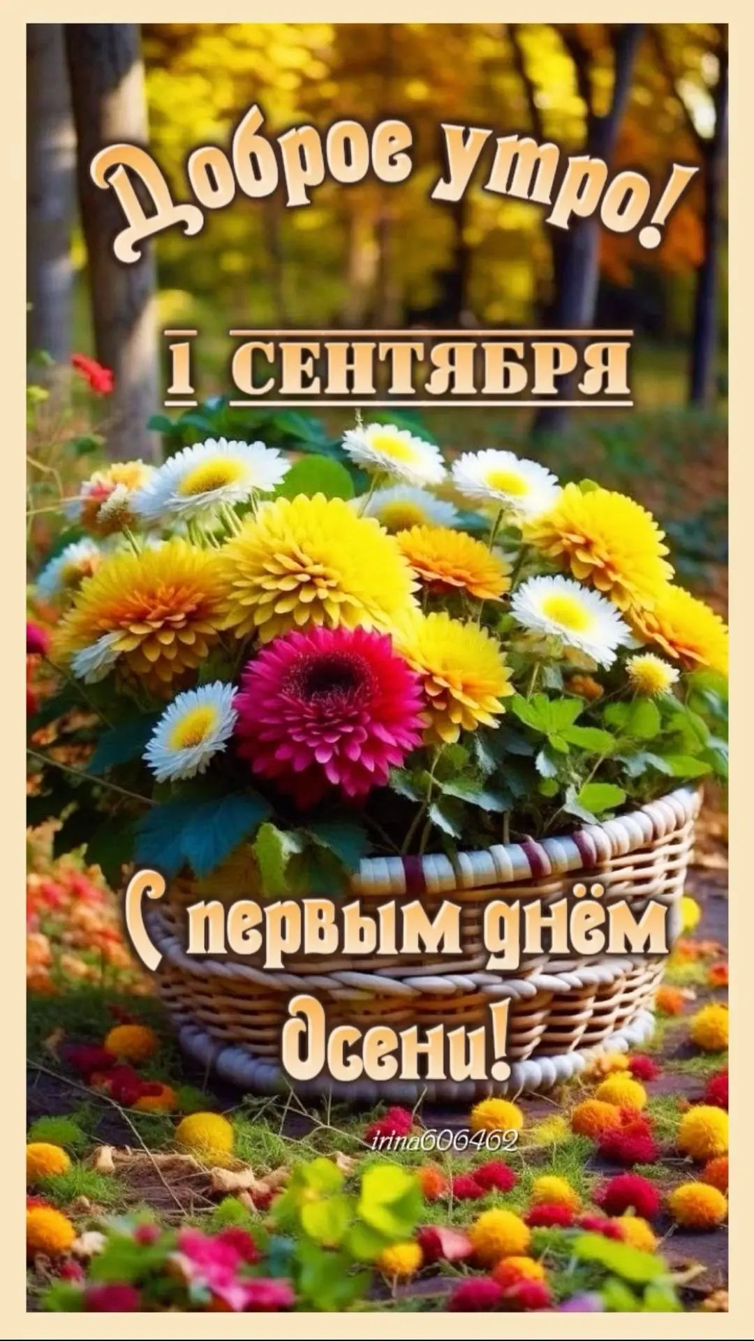 Доброе утро! С днём знаний и первым днём осени! 🍂