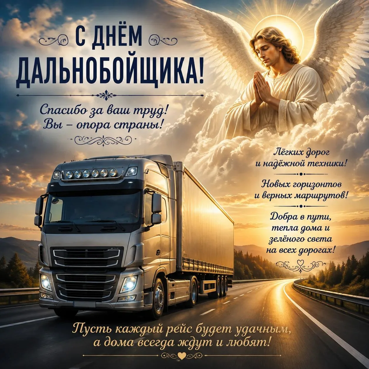 С праздником, водители! С Днем дальнобойщика! 🚛