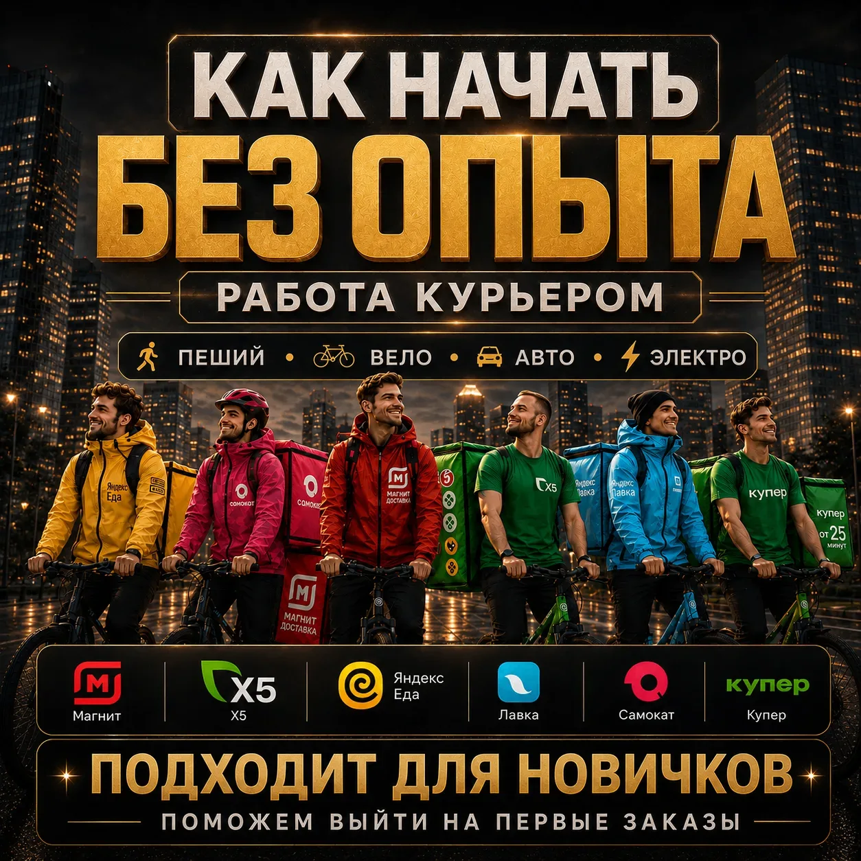 🚀 Как начать работать курьером без опыта