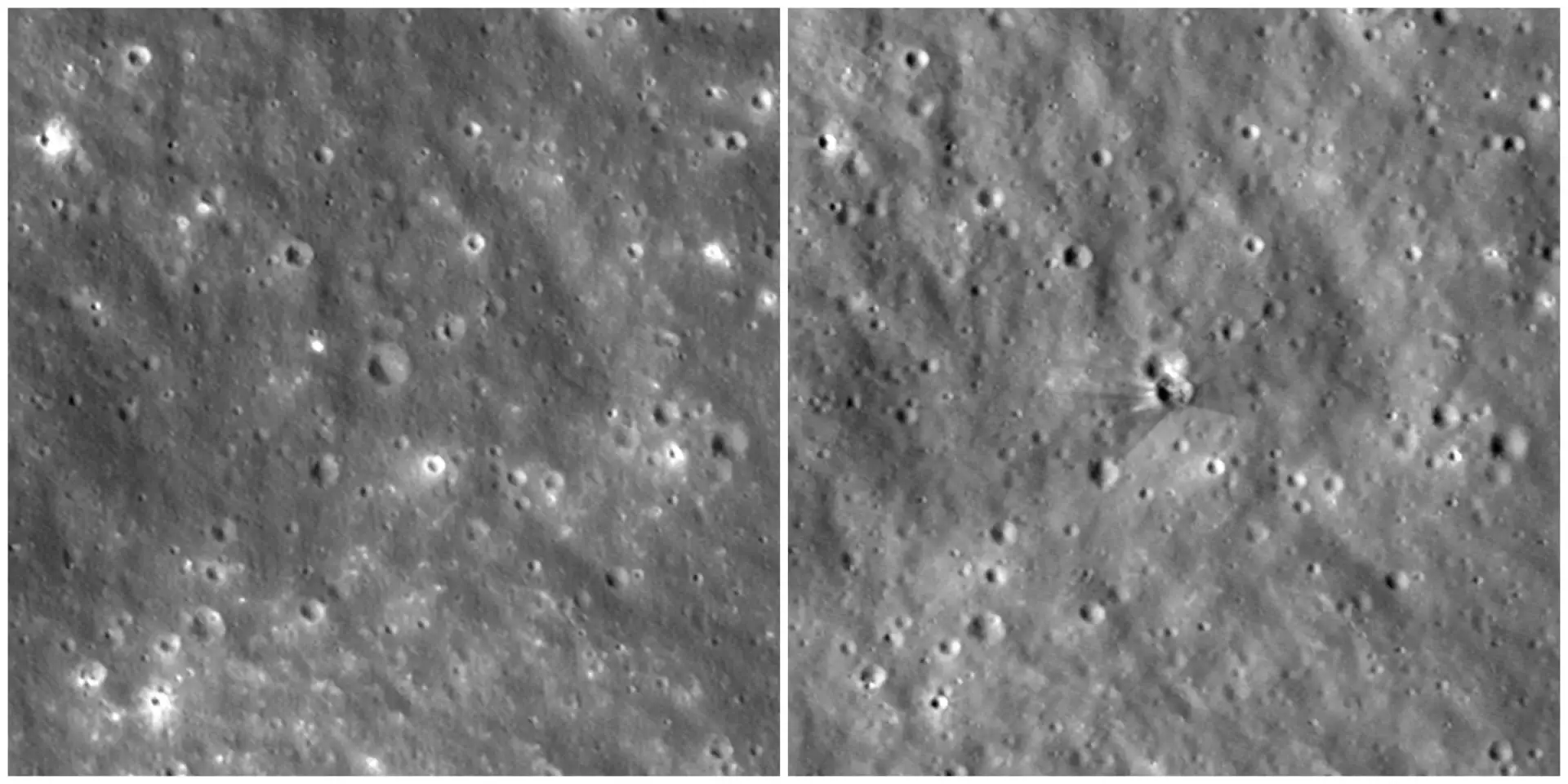 🌕 На Луне появился новый кратер после падения ступени Falcon 9