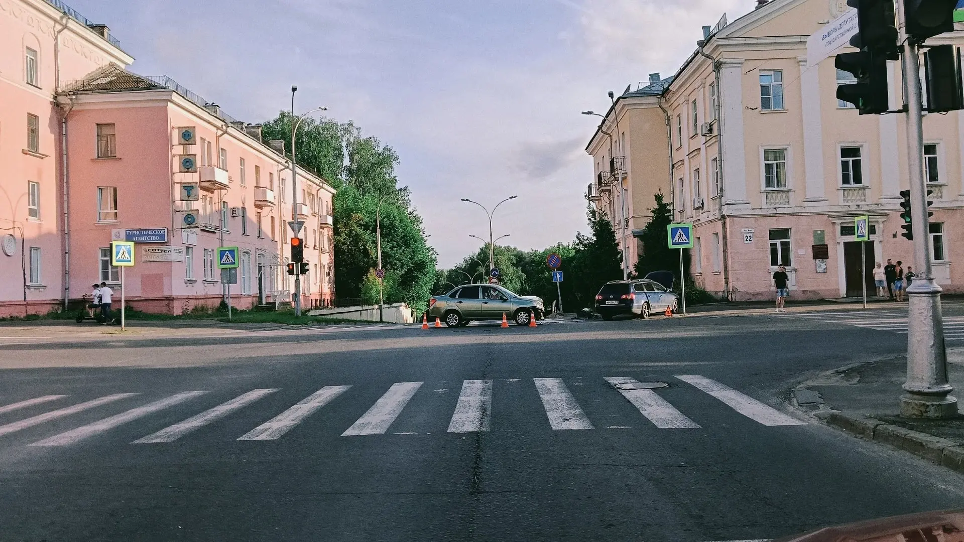 Вчерашняя авария на Мира...