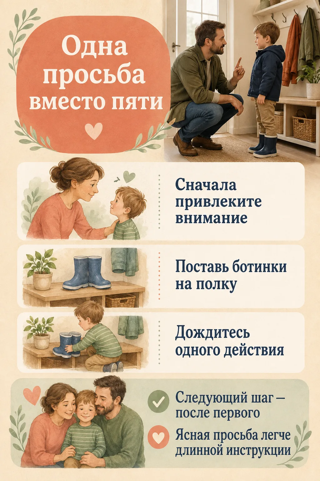 👟 Одна просьба вместо пяти