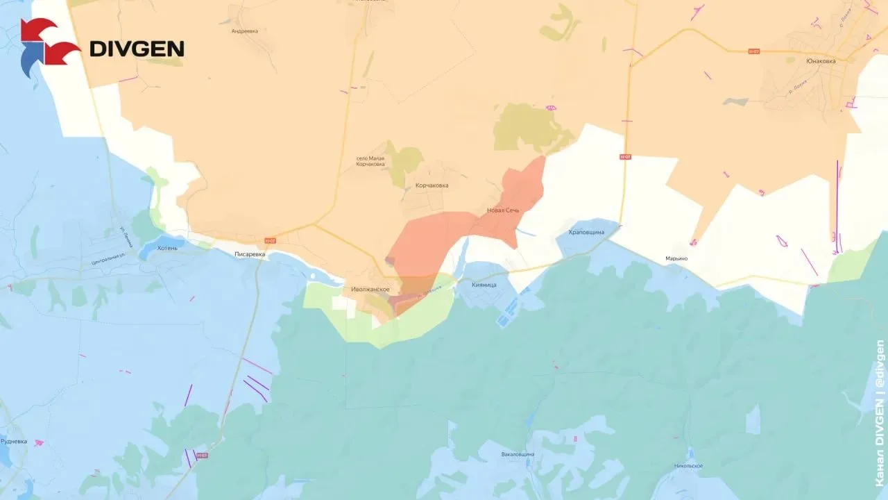 ❗️Довольно крупное село Новая Сечь (население более 350 человек) в Сумской области перешло под контр