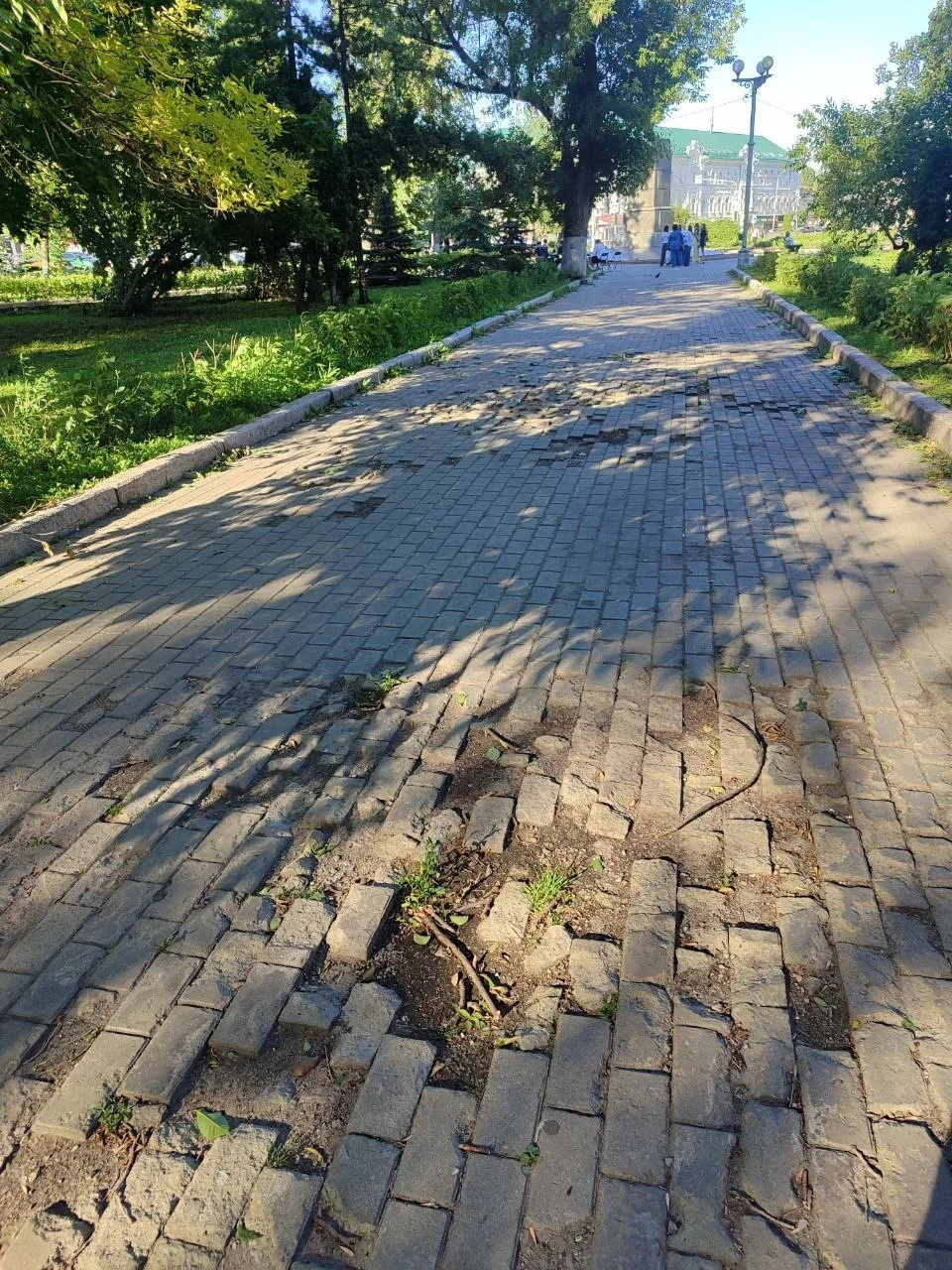 Наш «парадный» сквер у драмтеатра — просто боль.