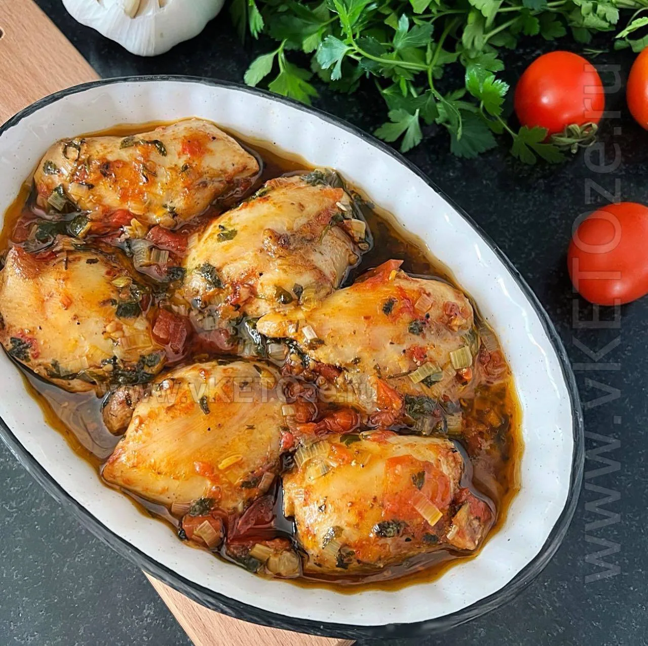 Чахохбили из курицы в духовке