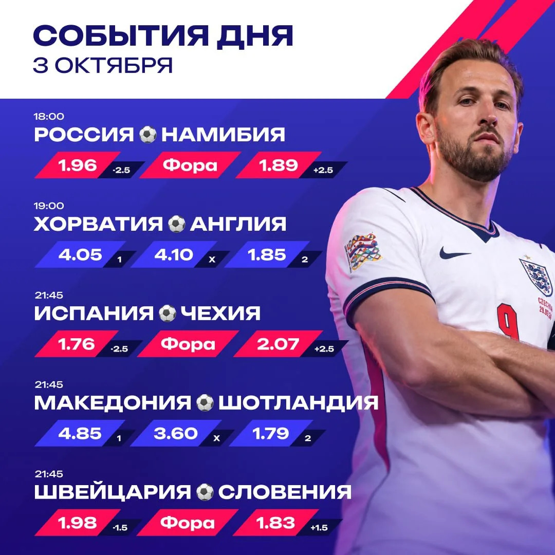 🏆  Грузи на футбол: Россия, Англия и Испания!