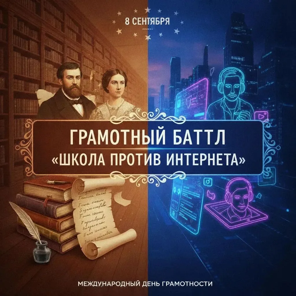 🏫📚Международный день грамотности: Битва эпох в стенах нашей школы.