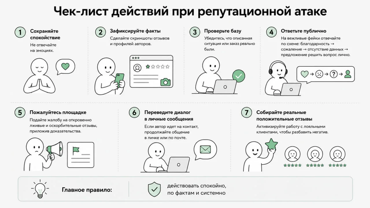 Фейковые негативные отзывы — один из самых неприятных репутационных рисков для бизнеса.