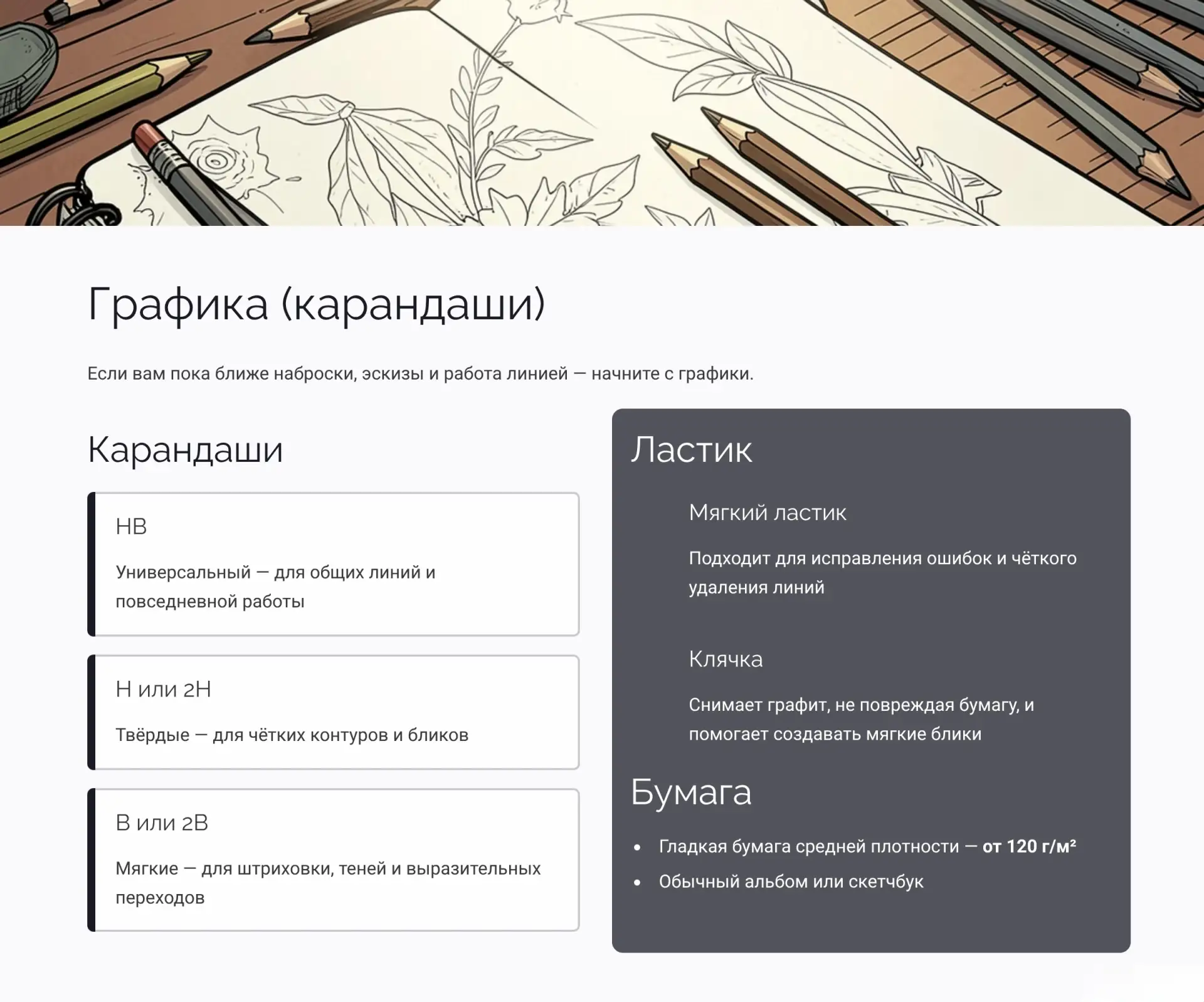 Как выбрать первые материалы для рисования: гид для новичков 🔥
