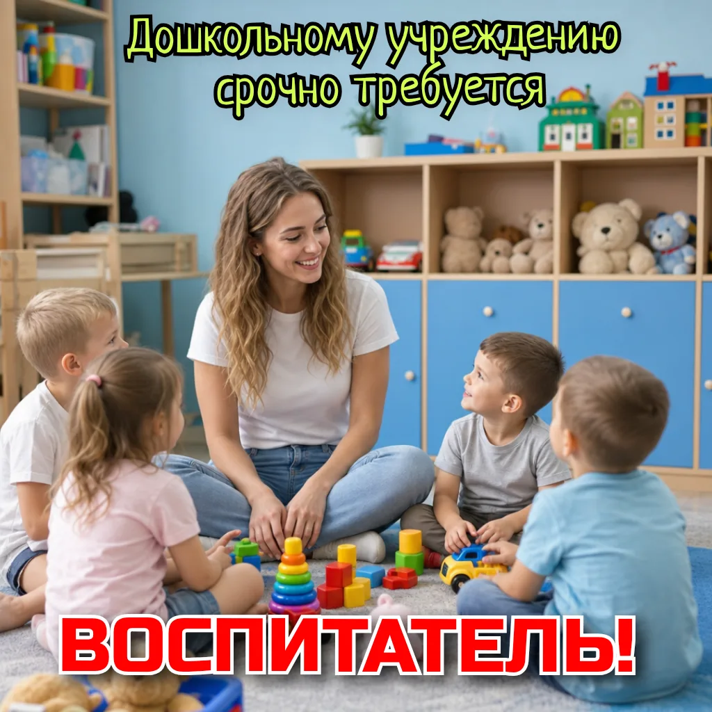 ❗Мы с большим удовольствием примем с свою семью воспитателя!