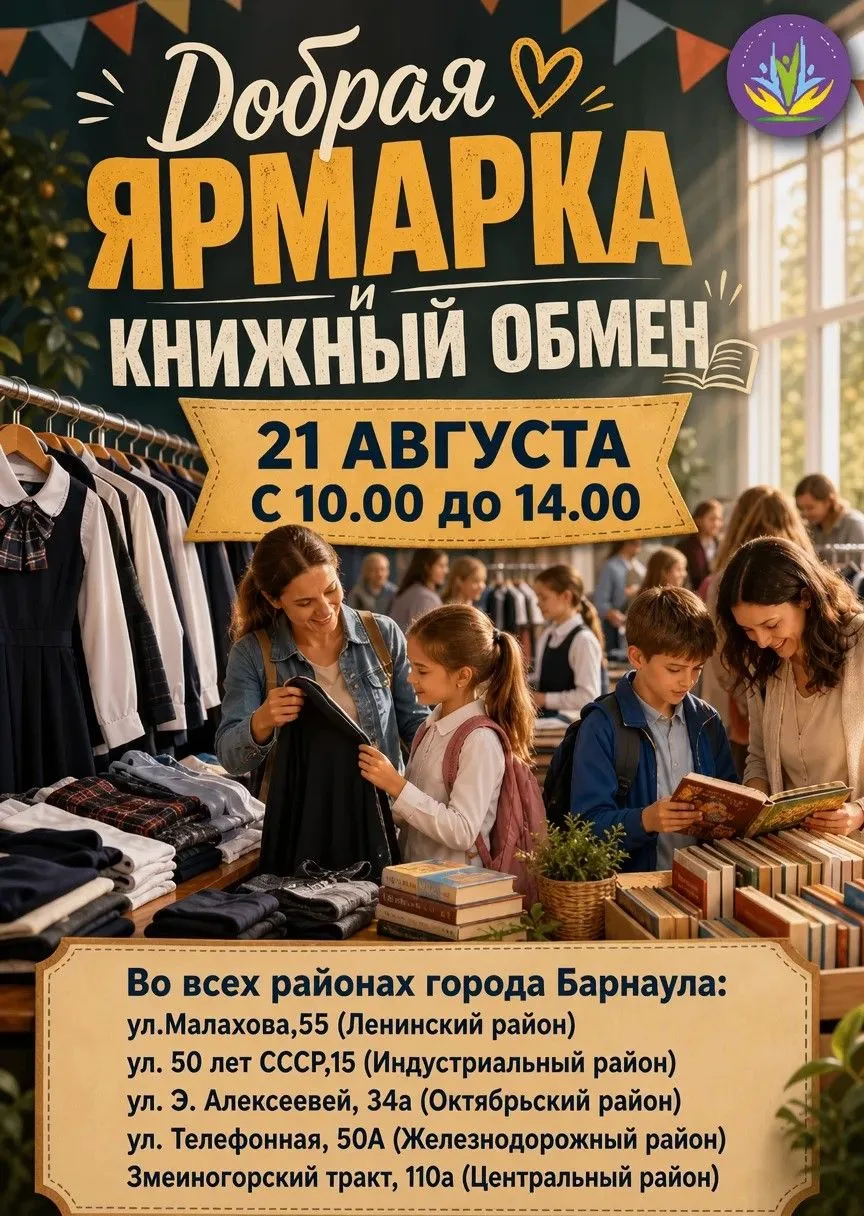 🎒 Добрая Ярмарка — 21 августа! ВСЁ БЕСПЛАТНО!