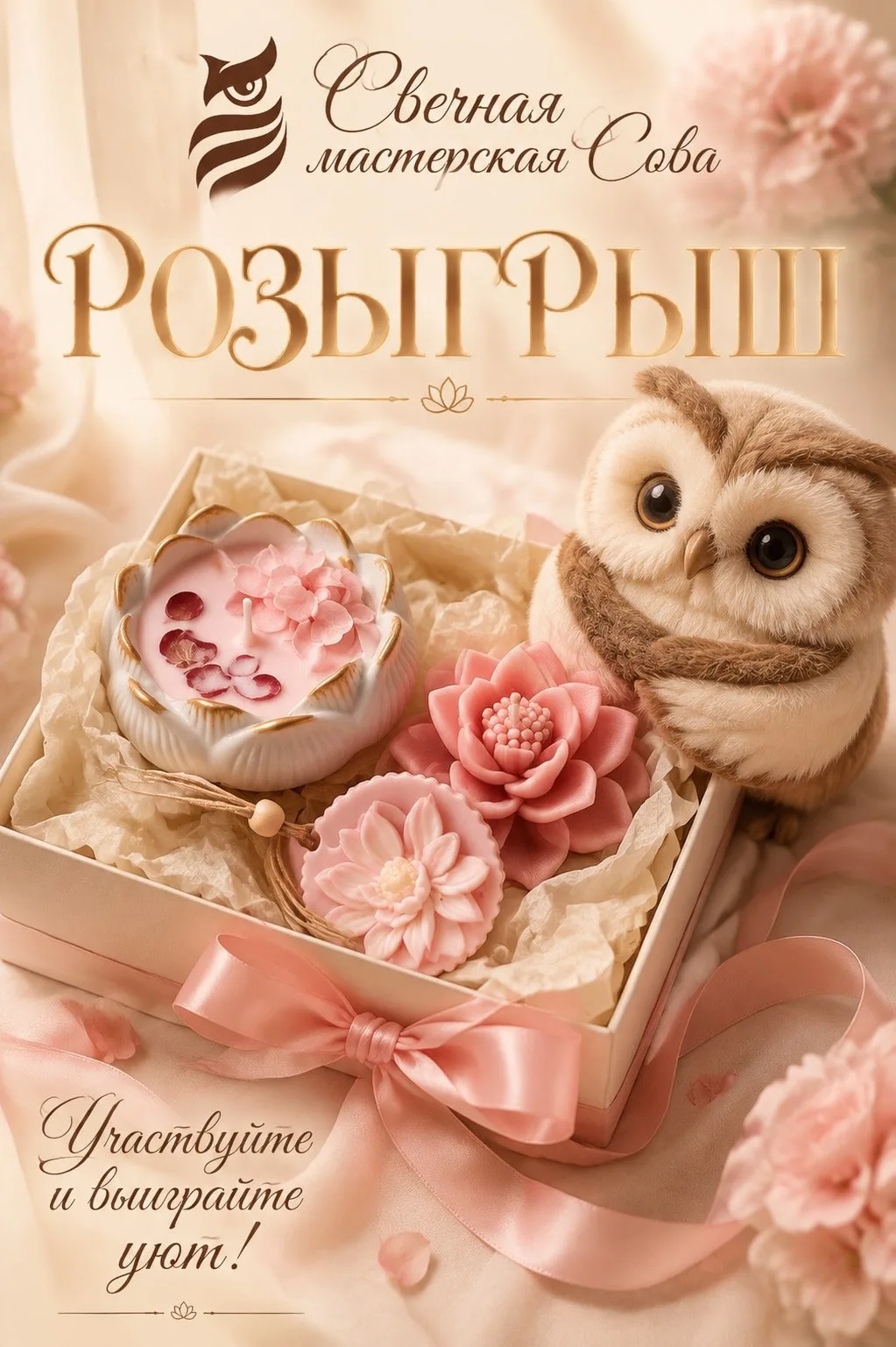 🎁 Августовский розыгрыш от Свечной мастерской Сова 🪷