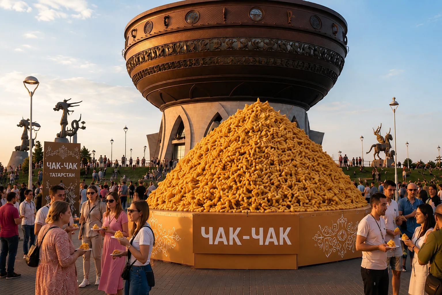 Сегодня у «Чаши» можно увидеть настоящий гастрономический рекорд!