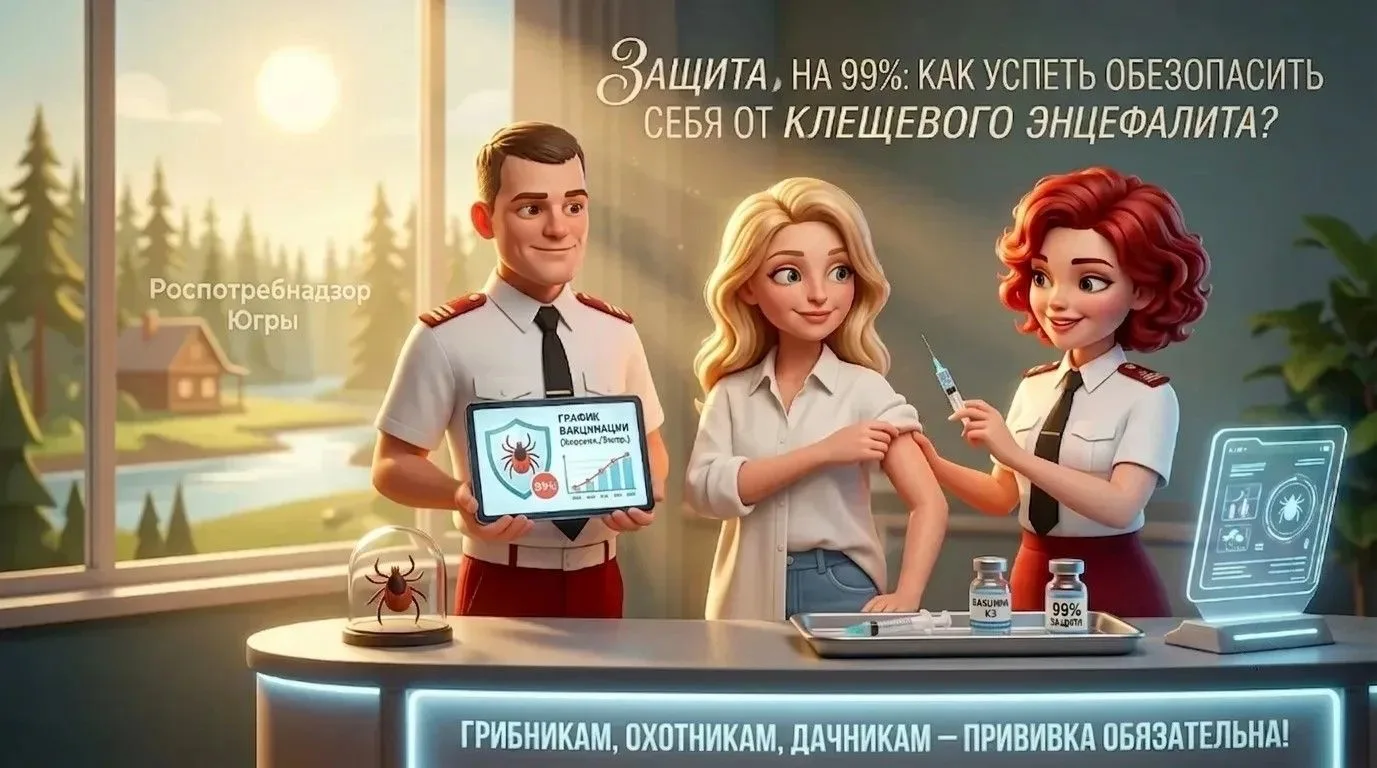 Защита на 99%: как успеть обезопасить себя от клещевого энцефалита?
 
Югорская весна и лето — прекра