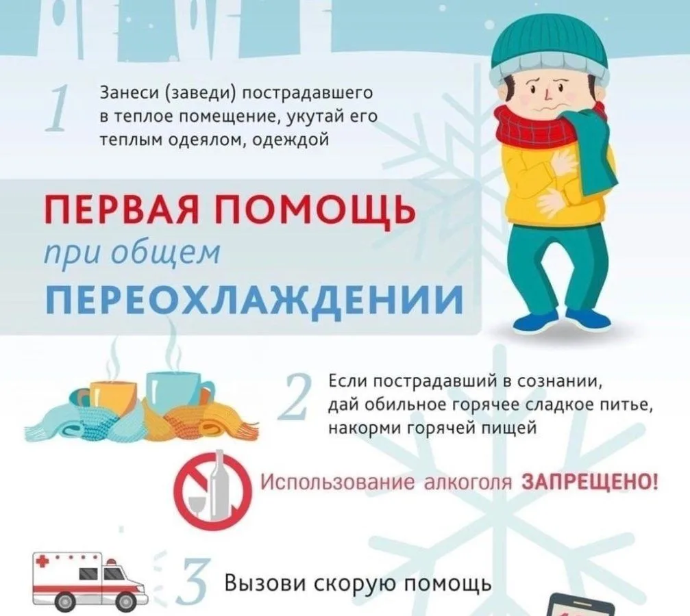 Профилактика и помощь при обморожении