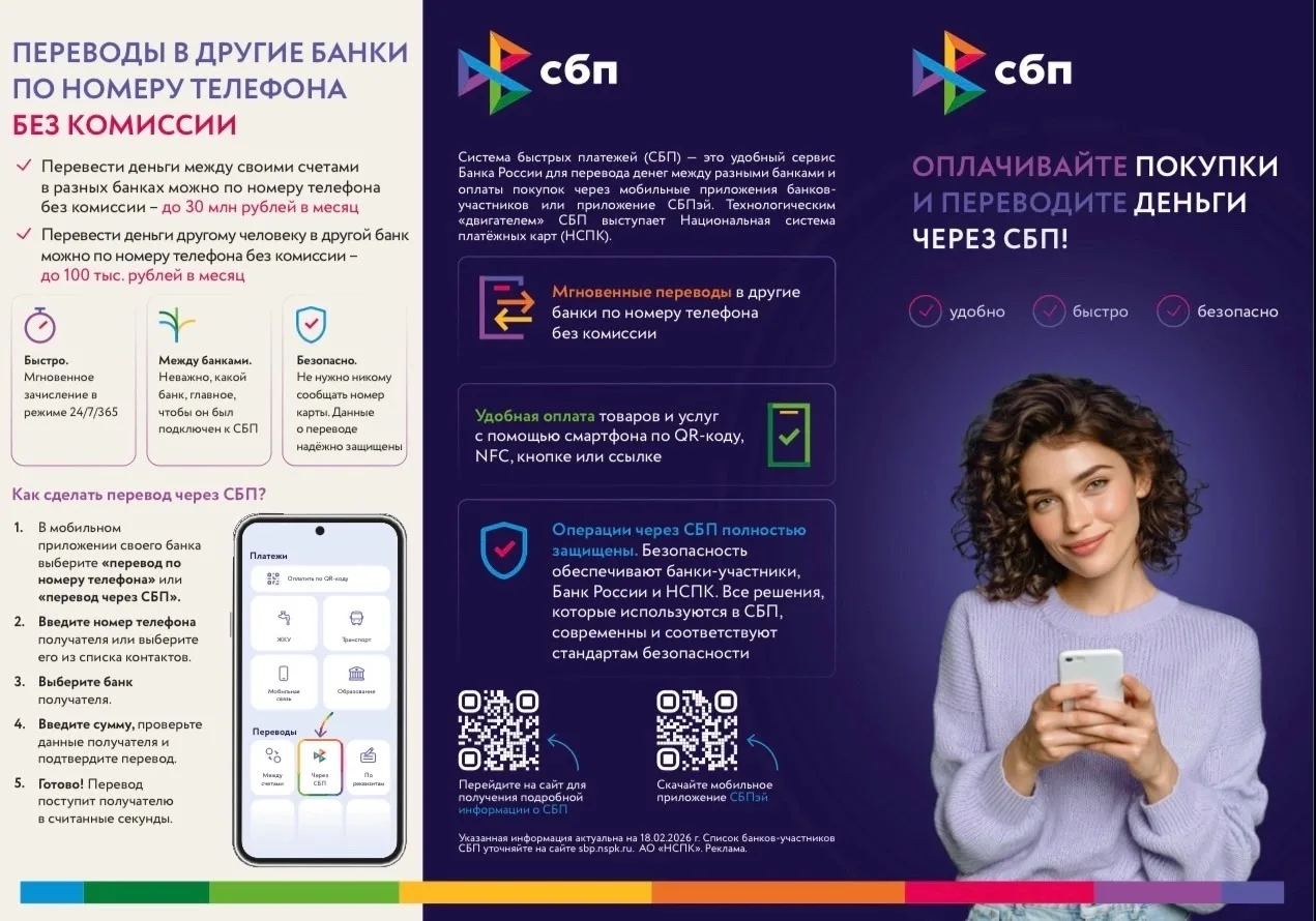 Преимущества СБП: