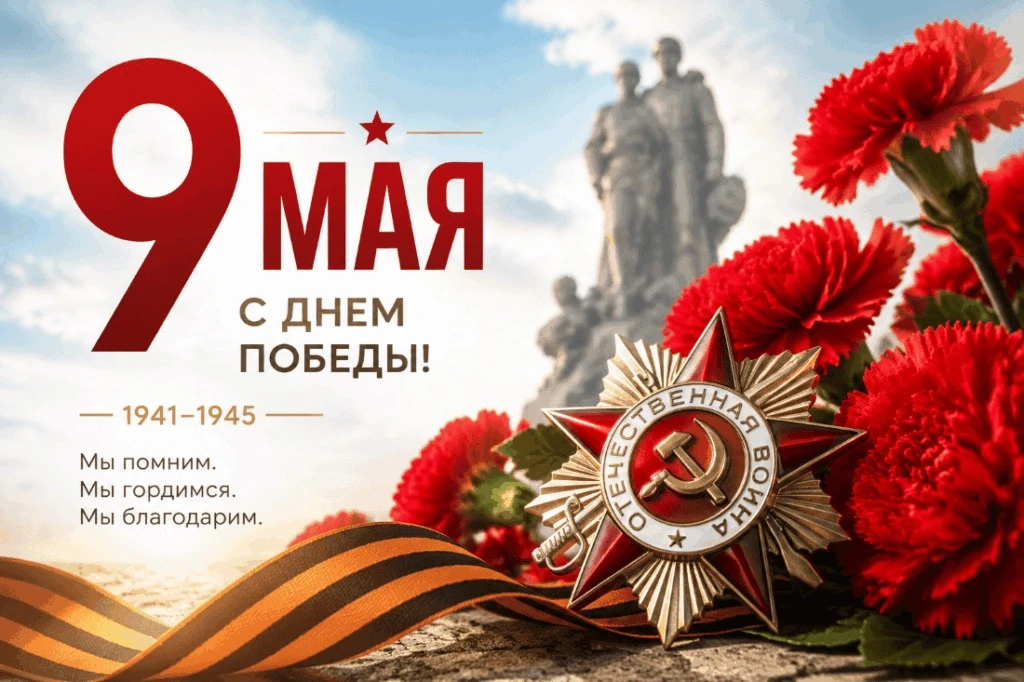 Поздравляем с великим праздником — Днём Победы! 🕊️