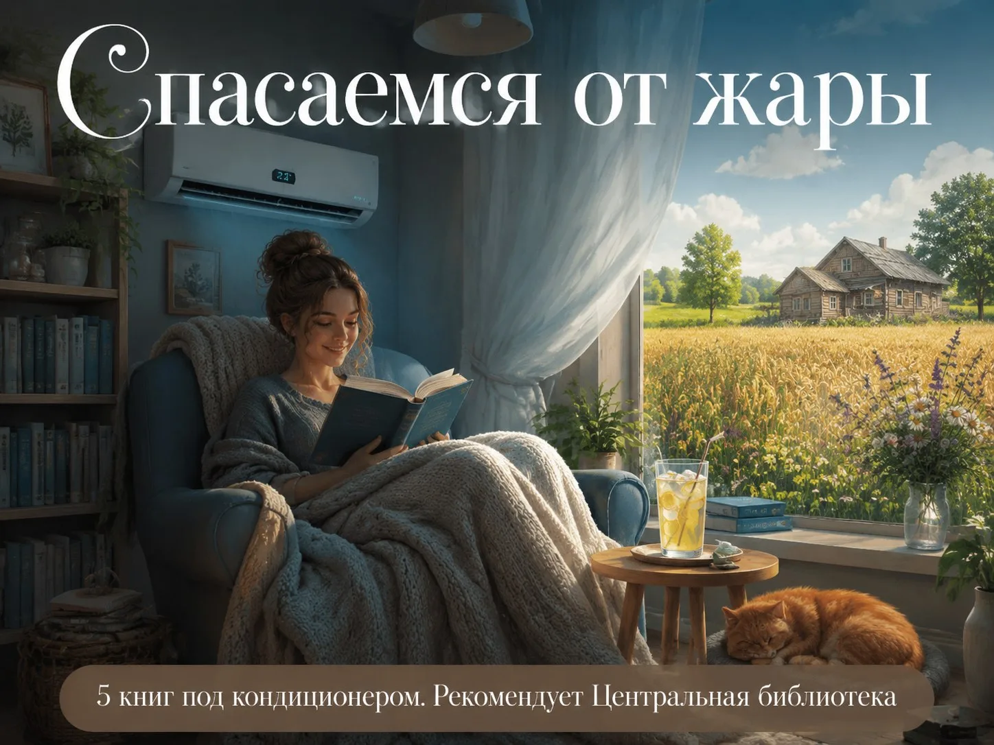 ☀️ Идеальная погода для... ничего не делать? Нет, для чтения!