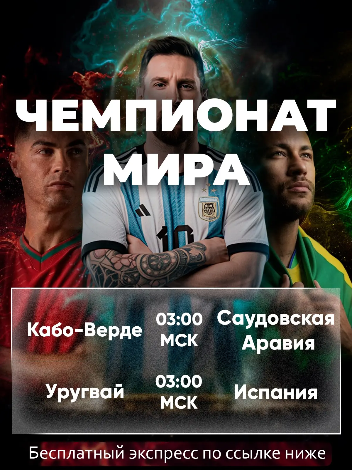 🏆БЕСПЛАТНЫЙ ЭКСПРЕСС НА ЧМ ПО ФУТБОЛУ С 2.35 КФ 🔥