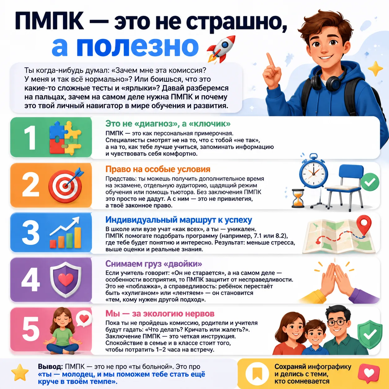 «ПМПК: не билет в коррекционку, а доступ к лучшим условиям.»