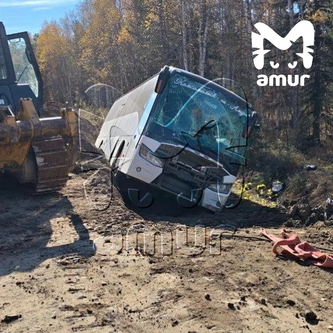 😴 Водитель автобуса с вахтовиками уснул за рулём в Хабаровском крае