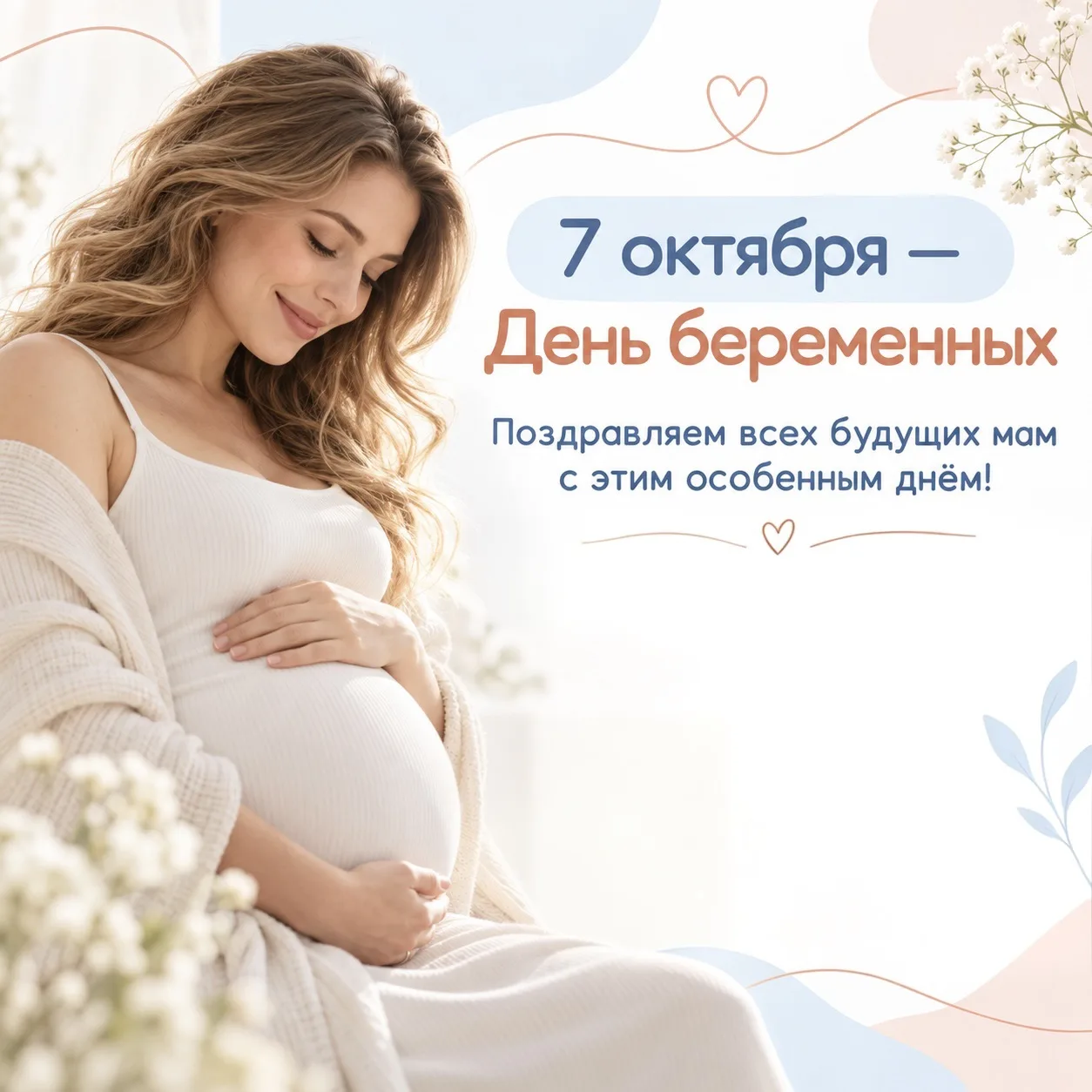🤍 Сегодня особенный день — День беременных.